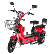 Bicicleta Elétrica Sccoter Wehawk Basket 500W HW500 - Vermelho 