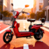 Bicicleta Elétrica Scooter Wehawk Basket WX-03 800W - Vermelho