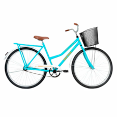 Bicicleta Mormaii Soberana Feminino Aro 26 Cesta - Verde/Branco