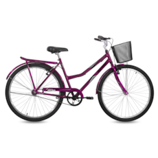 Bicicleta Mormaii Soberana Feminino Aro 26 Cesta - Violeta