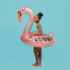 Boia Cisne Perolado Rosa - Mor 1972