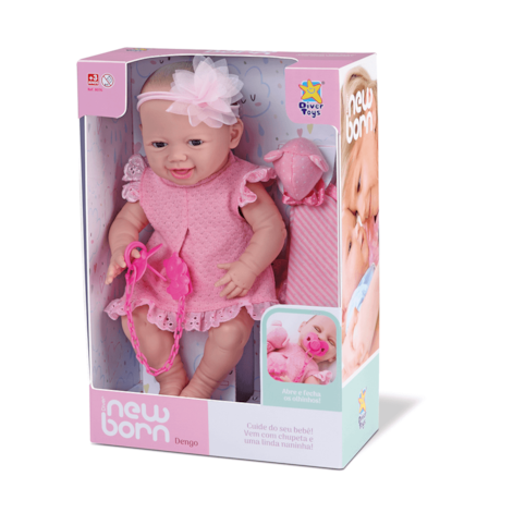 Boneca New Born Dengo - 8076 Divertoys