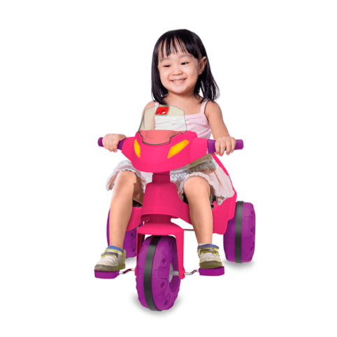 Brinquedo Bandeirante Motoca Velobaby - Rosa 357 - Martinello