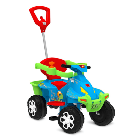 Brinquedo Bandeirante Quadriciclo Infantil Smart Passeio a Pedal 1221 - Azul