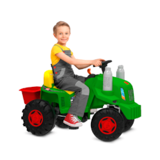 Brinquedo Bandeirante Trator Pedal 1238 - Verde Brinquedo Bandeirante Trator Pedal 1238 - Verde