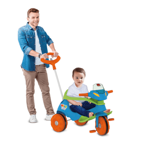 Brinquedo Bandeirante Motoca Velobaby - Rosa 357 - Martinello