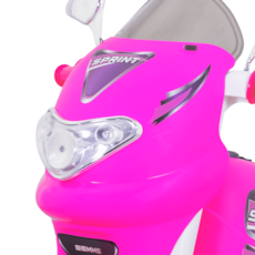 Brinquedo Biemme Moto Elétrica Sprint Turbo Com Capacete 678 - Rosa