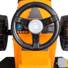 Brinquedo Biemmer Trator Elétrico Coutry Com Caçamba 327 - Amarelo