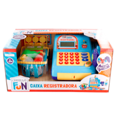 Brinquedo Caixa Registradora BR386 - Azul