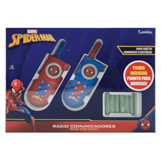 Brinquedo Candide Walkie Talkie com Lanterna Homem-Aranha