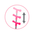 Brinquedo Cks Patinete 3 Rodas Com Led - Patc-D - Rosa