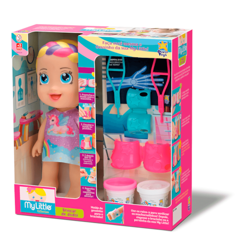 Brinquedo Divertoys Boneca My Little Brincar de Dodoi Gessinho - 8224