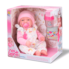 Brinquedo Divertoys Boneca New Born Soninho - 8334