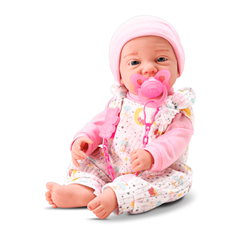 Brinquedo Divertoys Boneca New Born Soninho - 8334