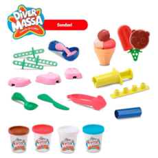 Brinquedo Divertoys Sorveteria - Diver Massa 8061 Brinquedo Divertoys Sorveteria - Diver Massa 8061