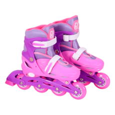 Brinquedo Dm Toys Inline Ajustável Com Acessórios R6541 - Rosa