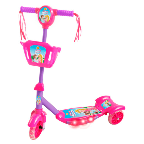 Brinquedo Dm Toys Patinete Sonho de Princesa Com Cesta - R5621