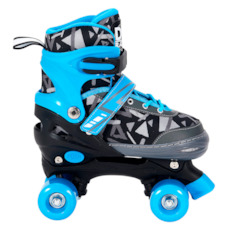 Brinquedo Dm Toys Patins Roller Ajustável Com Acessórios R6550 - Azul
