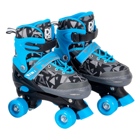 Brinquedo Dm Toys Patins Roller Ajustável Com Acessórios R6550 - Azul