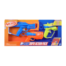 Brinquedo Hasbro Nerf Pack Com 3 Triple Action - F9841/10029