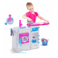 Brinquedo Magic Toys Lavanderia Lava e Passa - 8042 Brinquedo Magic Toys Lavanderia Lava e Passa - 8042