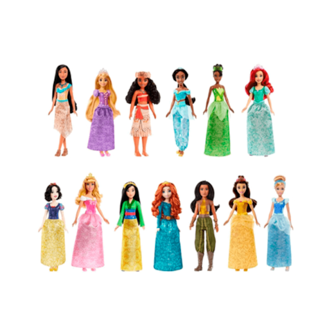 Brinquedo Mattel Boneca Disney Princesas Saia Cintilante - HLW02