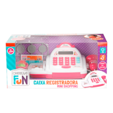 Brinquedo Multikids Caixa Registradora Mini Shopping - Rosa BR1182 Brinquedo Multikids Caixa Registradora Mini Shopping - Rosa BR1182