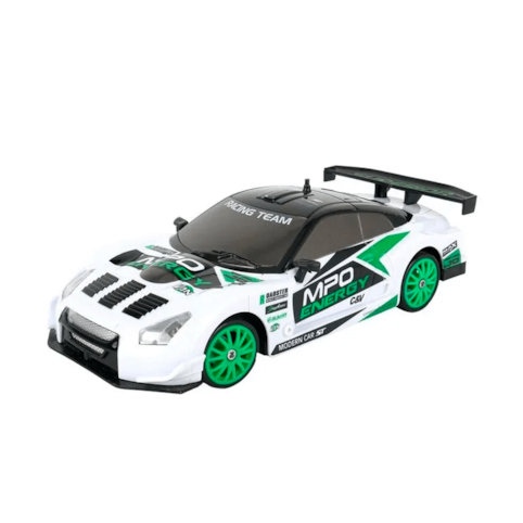 Brinquedo Multikids Racing Com Controle Remoto Drift X - Branco/Verde 2418
