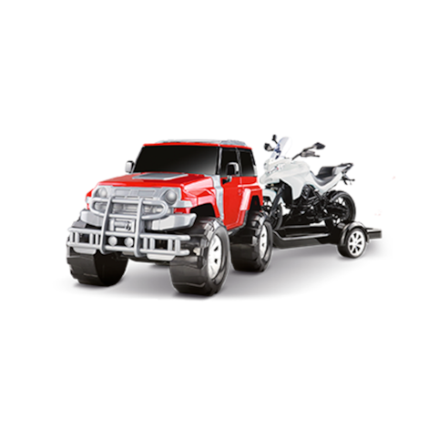 Brinquedo Roma Carro Render Force Com Moto - 1013