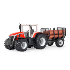 Brinquedo Usual Trator Com Tora Massey Ferguson - 861