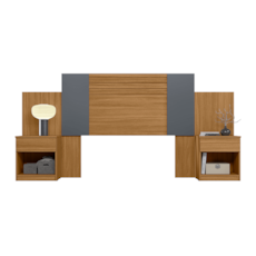 Cabeceira Moval Araguaia - Freijó/Off White/Cinza Cabeceira Moval Araguaia - Freijó/Off White/Cinza