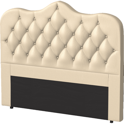 Cabeceira Probel Jade 1,97 Metros com Frame PAA4776 - Courino Perola