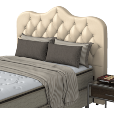 Cabeceira Probel Jade 1,97 Metros com Frame PAA4776 - Courino Perola