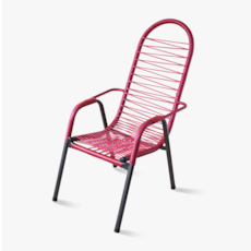 Cadeira de Área RM Luxo 1 Fio - Vermelha Cadeira de Área RM Luxo 1 Fio - Vermelha