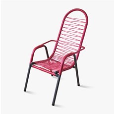 Cadeira de Área RM Luxo 1 Fio - Vermelha