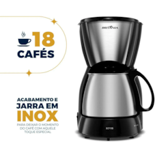 Cafeteira Britânia 18 Xícaras BCF19B Inox - 110V 
