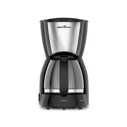 Cafeteira Britânia 18 Xícaras BFC19A Inox Preto - 110V