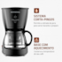 Cafeteira Mondial Dolce Arome C-30-18X-FB - Preto 110V
