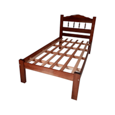 Cama de Solteiro Cedrinho Santa Cruz - Mogno Cama de Solteiro Cedrinho Santa Cruz - Mogno