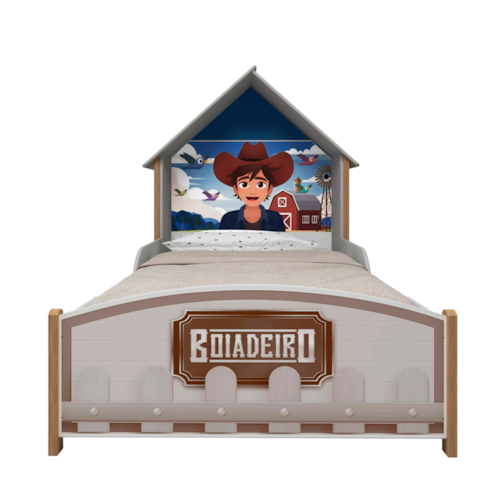 Cama Infantil Gelius Boiadeiro 090 - Branco