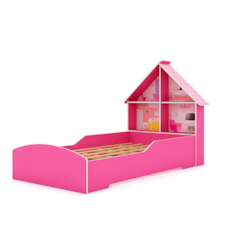Cama Infantil Gelius Casinha - Pink Ploc Cama Infantil Gelius Casinha - Pink Ploc