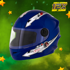 Capacete Infantil Pro Tork Liberty Four Kids - 54 Azul