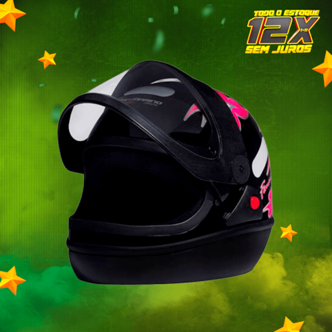 Capacete Taurus San Marino Femme - 56 Preto