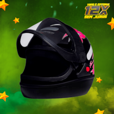 Capacete Taurus San Marino Femme - 58 Preto 