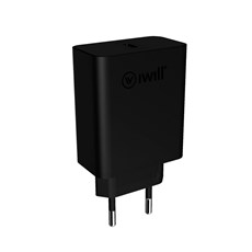 Carregador IWILL 20W USB-C - Preto - Não Acompanha Cabo