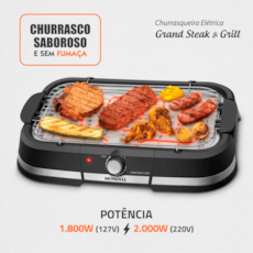 Churrasqueira Elétrica Mondial CH-08-BI 110V