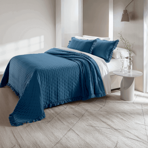 Colcha Celine Corttex Queen - Liso Sortido