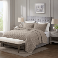 Colcha Corttex Bristol King - Bege