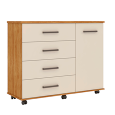 Cômoda Demobile Flora 4130 - Cinamon/Off White