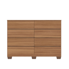 Cômoda Demóbile Sintra 8 Gavetas Com Pés 8230PE - Amêndola Cômoda Demóbile Sintra 8 Gavetas Com Pés 8230PE - Amêndola